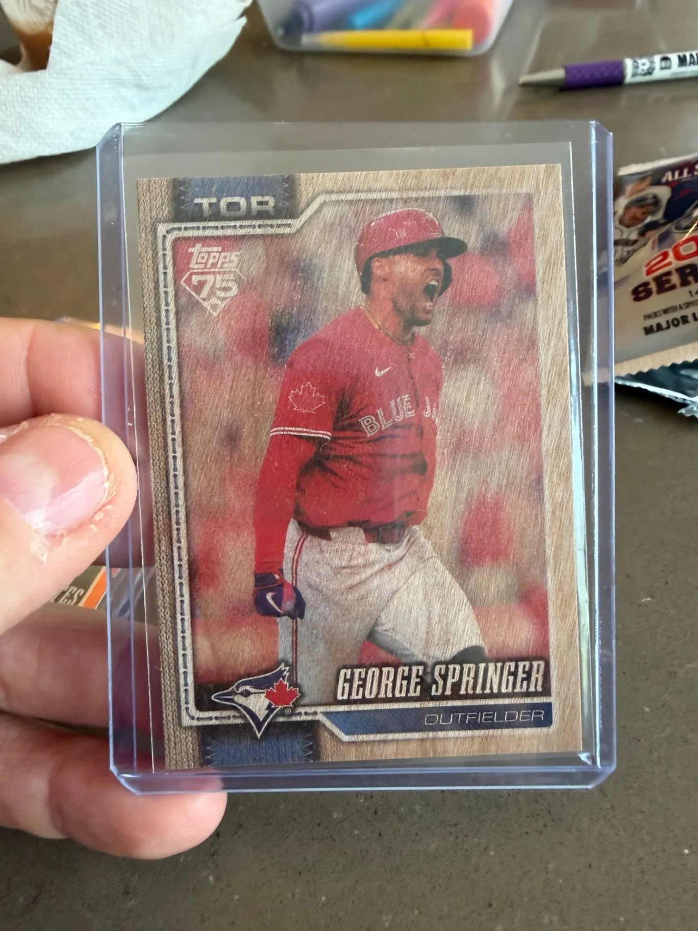 George Springer card front